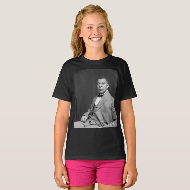 Camiseta Booker Taliaferro Washington: Educador Negro (Anverso completo)
