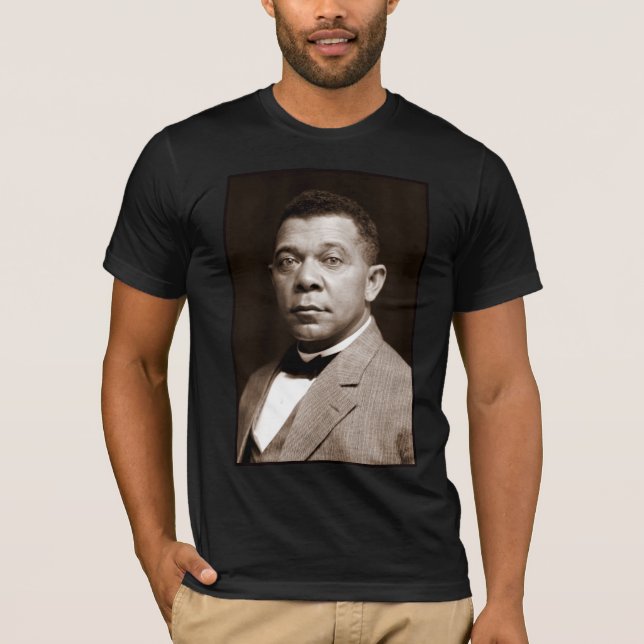 Camiseta Booker Washington: Educador afroamericano (Anverso)