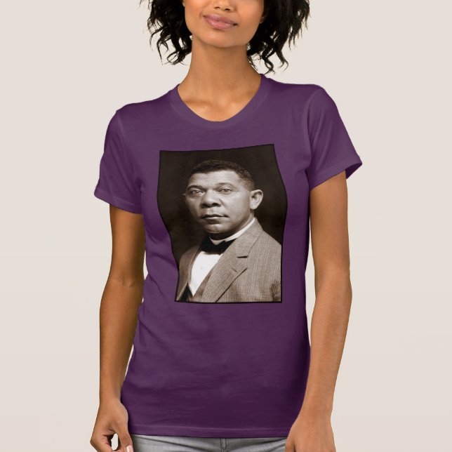 Camiseta Booker Washington: Educador afroamericano (Anverso)