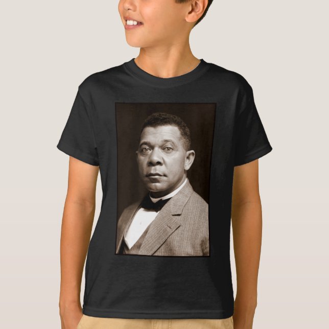 Camiseta Booker Washington: Educador afroamericano (Anverso)