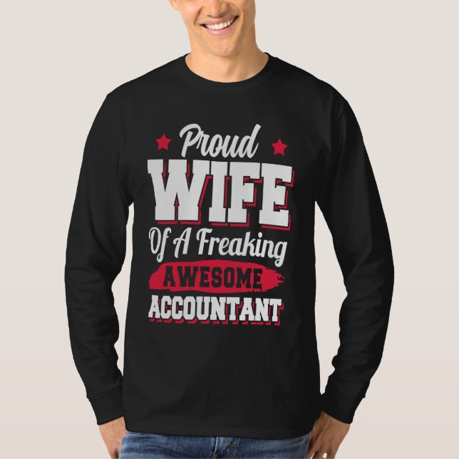 Camiseta Bookkeeper Accounting Accountant Wife (Anverso)