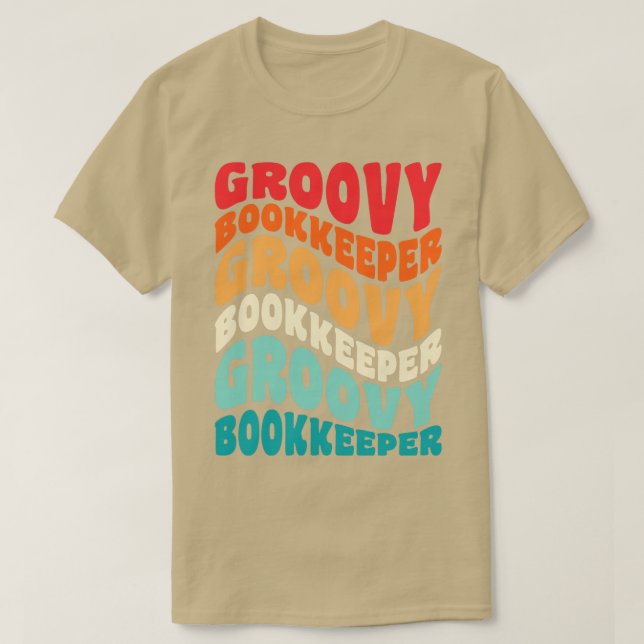 Camiseta Bookkeeper Vintage Retro 60s 70s 80s Vibes (Diseño del anverso)