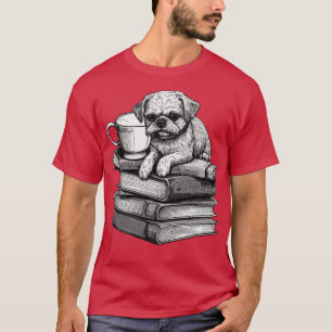 Camiseta Books And Coffee And Dogs And Social Justice 78