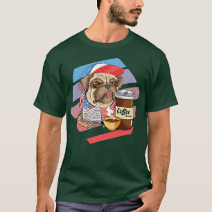 Camiseta Books And Coffee And Dogs And Social Justice 81