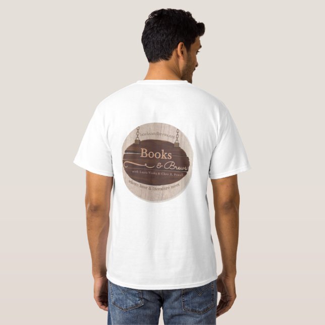 Camiseta Books & Brews (Reverso completo)