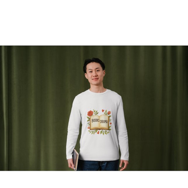 Camiseta Books > Drama – Watercolor Book Lover Illustration (Subido por el creador)