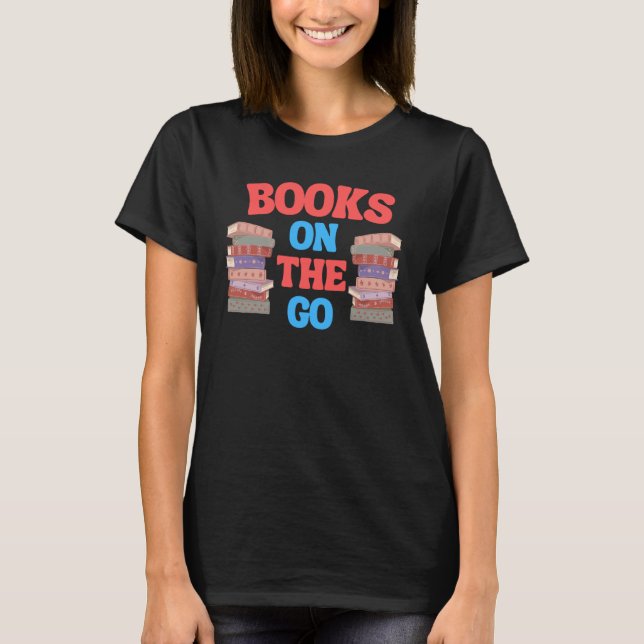 Camiseta Books On The Go  Reading  Book Discussion Club (Anverso)