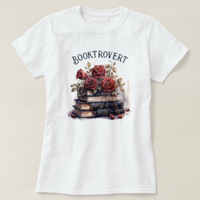 Camiseta Booktrovert, Book Lover (Diseño del anverso)