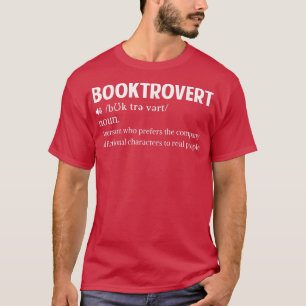 Camiseta Booktrovert Definition Funny Book Lover Gifts for