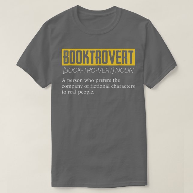 Camiseta Booktrovert Introvert Shy Leading Lovers Libr (Diseño del anverso)