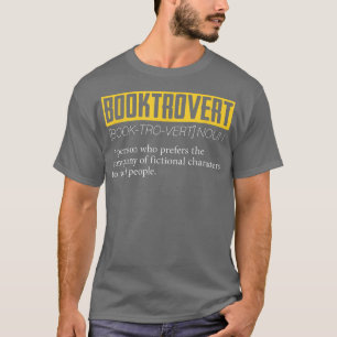 Camiseta Booktrovert Introvert Shy Leading Lovers Libr