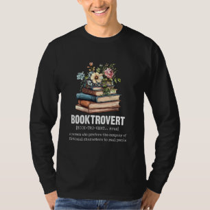 Camiseta BookTrovert Lover Leer Dic Definición Nerd