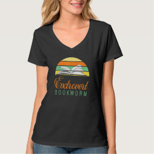 Camiseta Bookworm Extrovert Book Reading 4