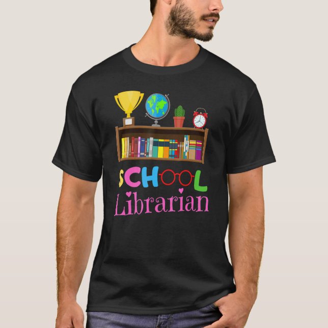 Camiseta Bookworm Library Worker Cute School Librarian (Anverso)