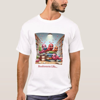 Camiseta Bookworm Male T-Shirt