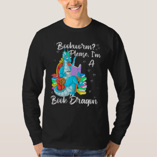 Camiseta Bookworm Please I'm A Book Dragon