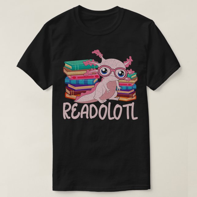 Camiseta Bookworm Readolotl Axolotl (Diseño del anverso)