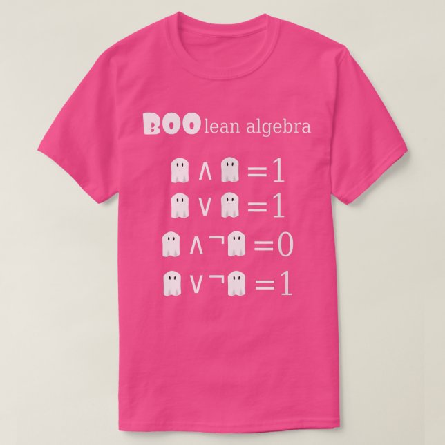 Camiseta Boolean Algebra Halloween Math 798 (Diseño del anverso)