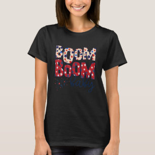Camiseta Boom Boom Baby Tie Dye 4 De Julio Bandera Estadoun