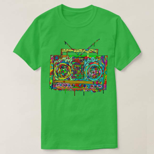 Camiseta Boom Box  (Diseño del anverso)