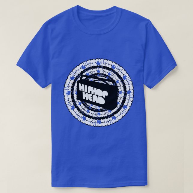 Camiseta Boom Box HipHop Head (Diseño del anverso)