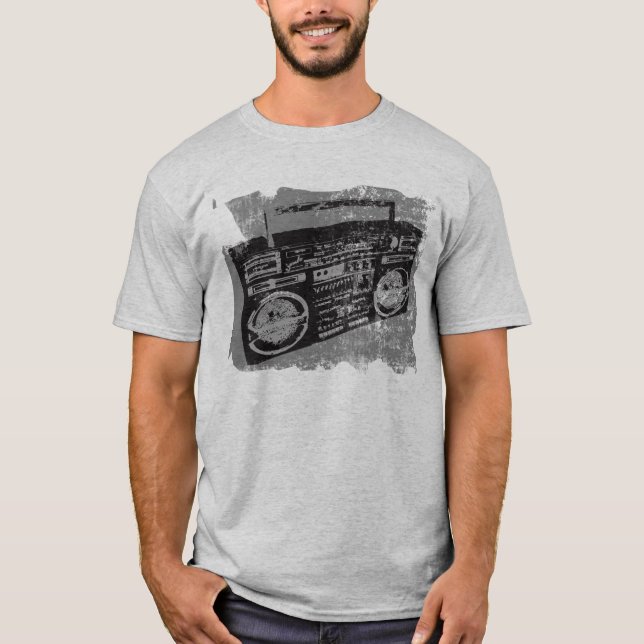 CAMISETA BOOM BOX RETRO COOL 80'S 90'S (Anverso)