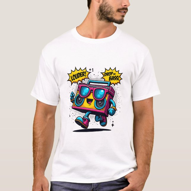 Camiseta Boom Box Riot - Audaz Música Vibes T-Shirt (Anverso)