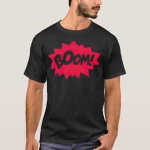 Camiseta Boom chat burbuja radio juego de vaqueros