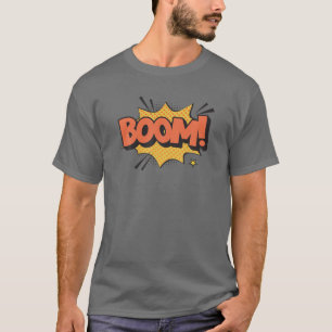 Camiseta ¡BOOM! Comic Book Vintage Personalizado Pop Art De