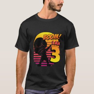 Camiseta Boom Cumplo 3 Cumpleaños Niño Fiesta de Cumpleaños