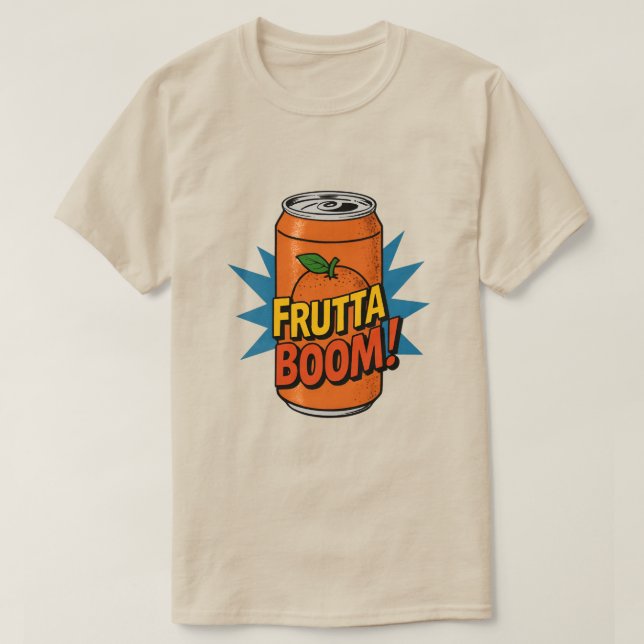 Camiseta ¡Boom Frutta! (Diseño del anverso)
