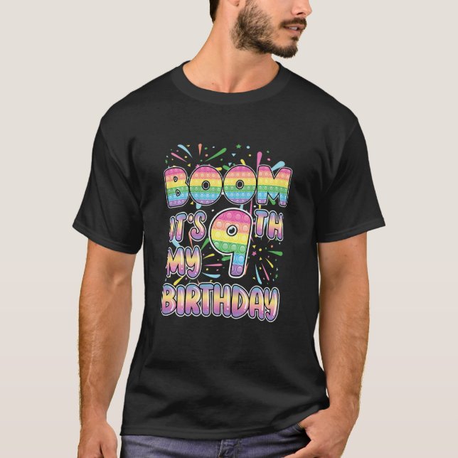 Camiseta Boom infantil es mi número de primo de cumpleaños  (Anverso)