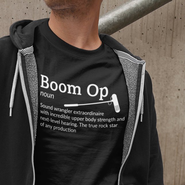 Camiseta Boom Op Definition Dark Mode - Film Crew (Subido por el creador)