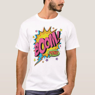 Camiseta BOOM POW Comic Sweatshirt - Explosión de arte pop