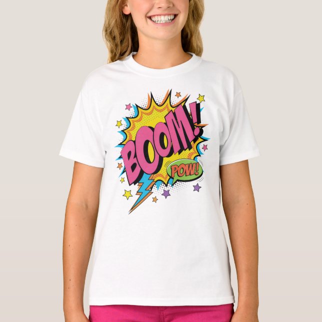 Camiseta BOOM POW Comic Sweatshirt - Retro (Anverso)