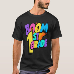 Camiseta Boom Primer Grado 1º Día De La Escuela Bienvenido