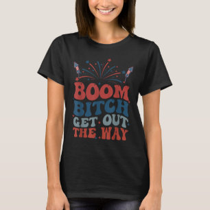 Camiseta Boom Quítate De En Medio Fuegos Artificiales Del 4