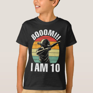 Camiseta Boom Soy 10 Dabbing Boy Retro 10 Nacimiento Chica
