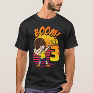 Camiseta Boom Soy 3 Birthday Boy 3 cumpleaños Fiesta 1