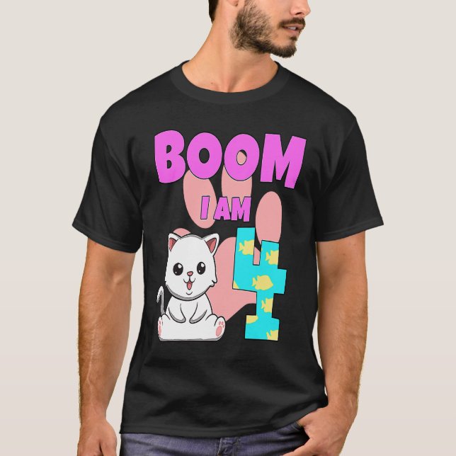 Camiseta Boom soy para gato (Anverso)