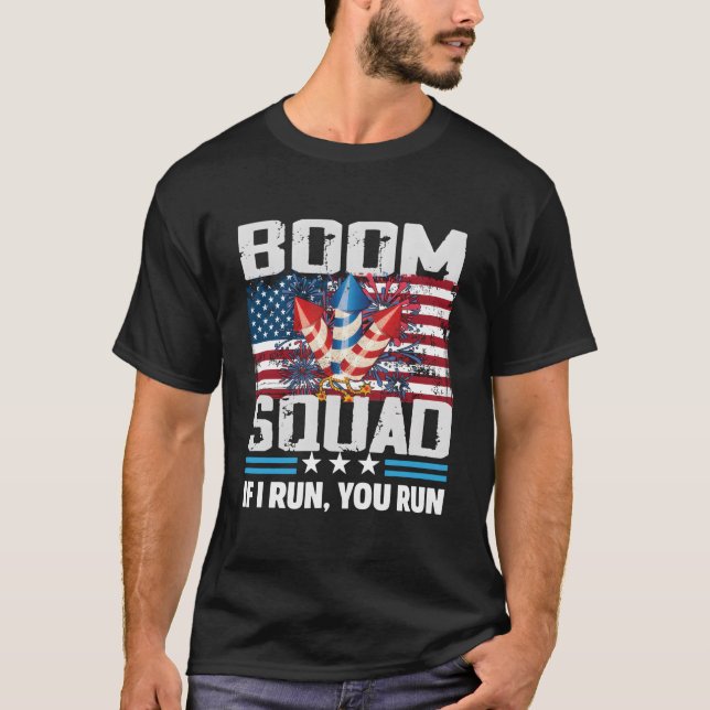 Camiseta Boom Squad 4Th Of July Firework (Anverso)