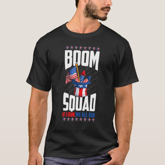 Camiseta Boom Squad Firework Director 4 De Julio Te Dirijo (Anverso)