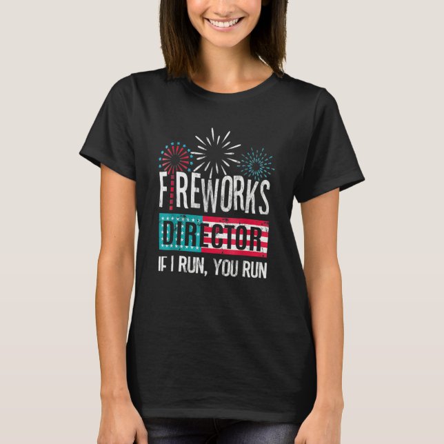 Camiseta Boom Squad Fireworks Director  4th Of July (Anverso)