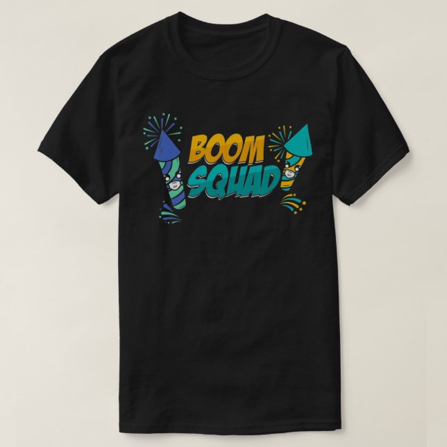 Camiseta Boom Squad Pyro Firecracker Eplosion Pyrotechnicia (Diseño del anverso)