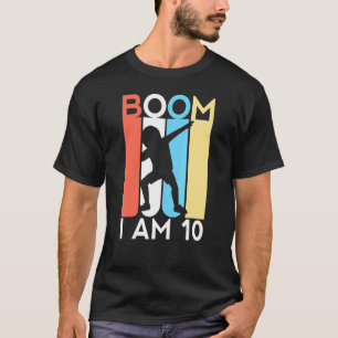 Camiseta Boom Tengo 10 años, 10 Fiesta Dabbing K
