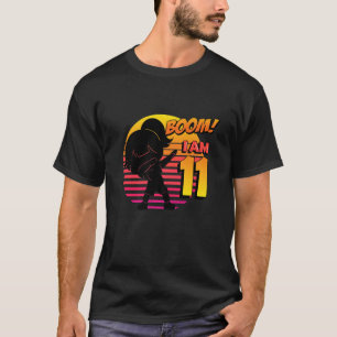 Camiseta Boom Tengo 11 Chicas Cumpleaños 11
