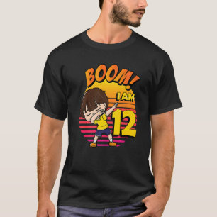 Camiseta Boom Tengo 12 años, 12º cumpleaños, fiesta 1