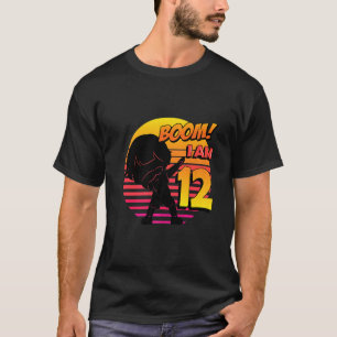 Camiseta Boom, tengo 12 años y duodécima fiesta de cumpleañ