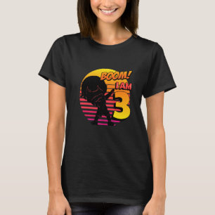 Camiseta Boom, tengo 3 años, niño, 3 años, Fiesta