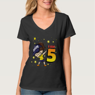Camiseta Boom Tengo 5 Cumpleaños de niña Fiesta de cumpleañ